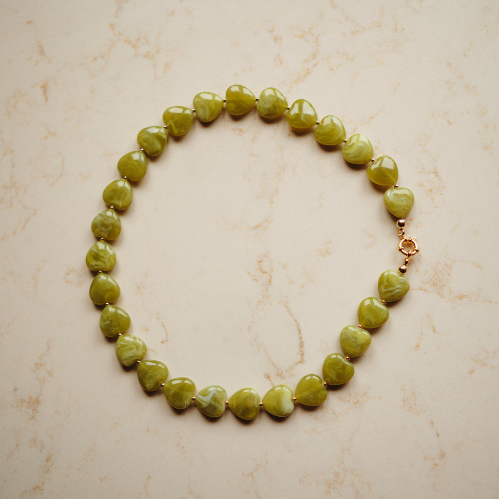 Collier Kate - Hart Mosgroen
