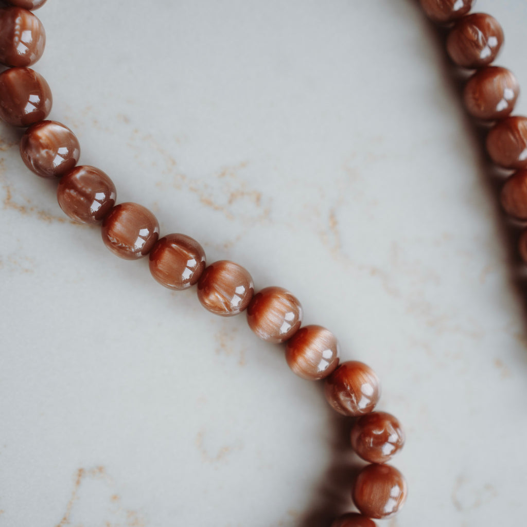 Collier Amy - bruin rond