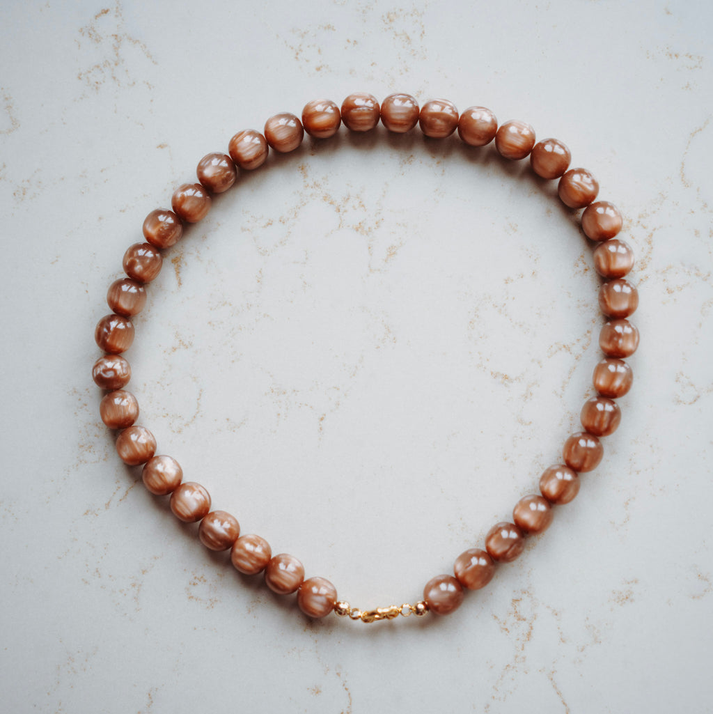 Collier Amy - bruin rond