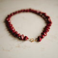 Collier Fiep - Pebble Wijnrood