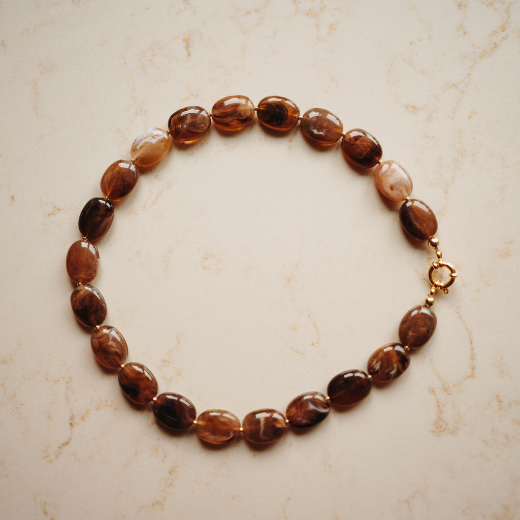 Collier Pippa - Ovaal Earthy Brown
