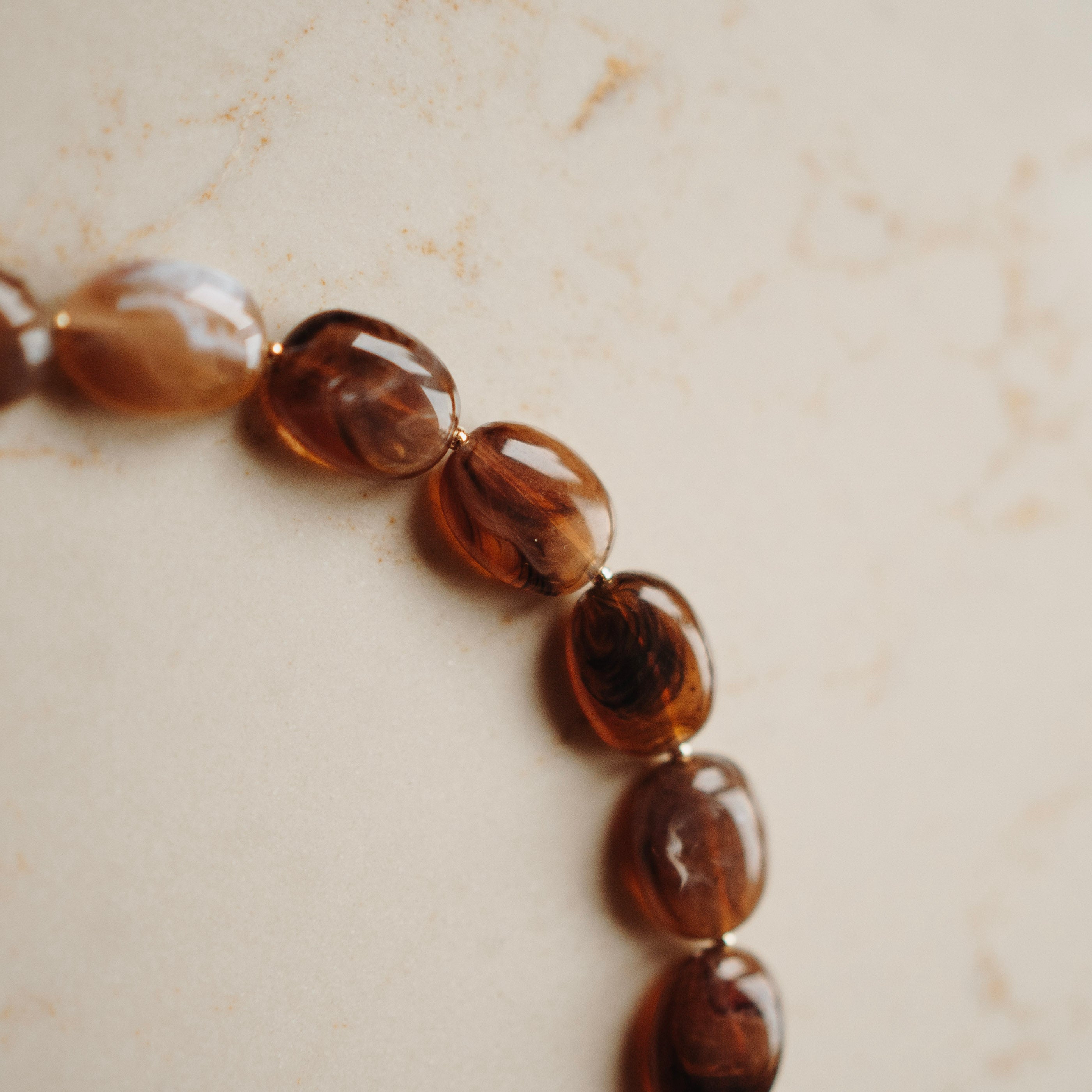 Collier Pippa - Ovaal Earthy Brown