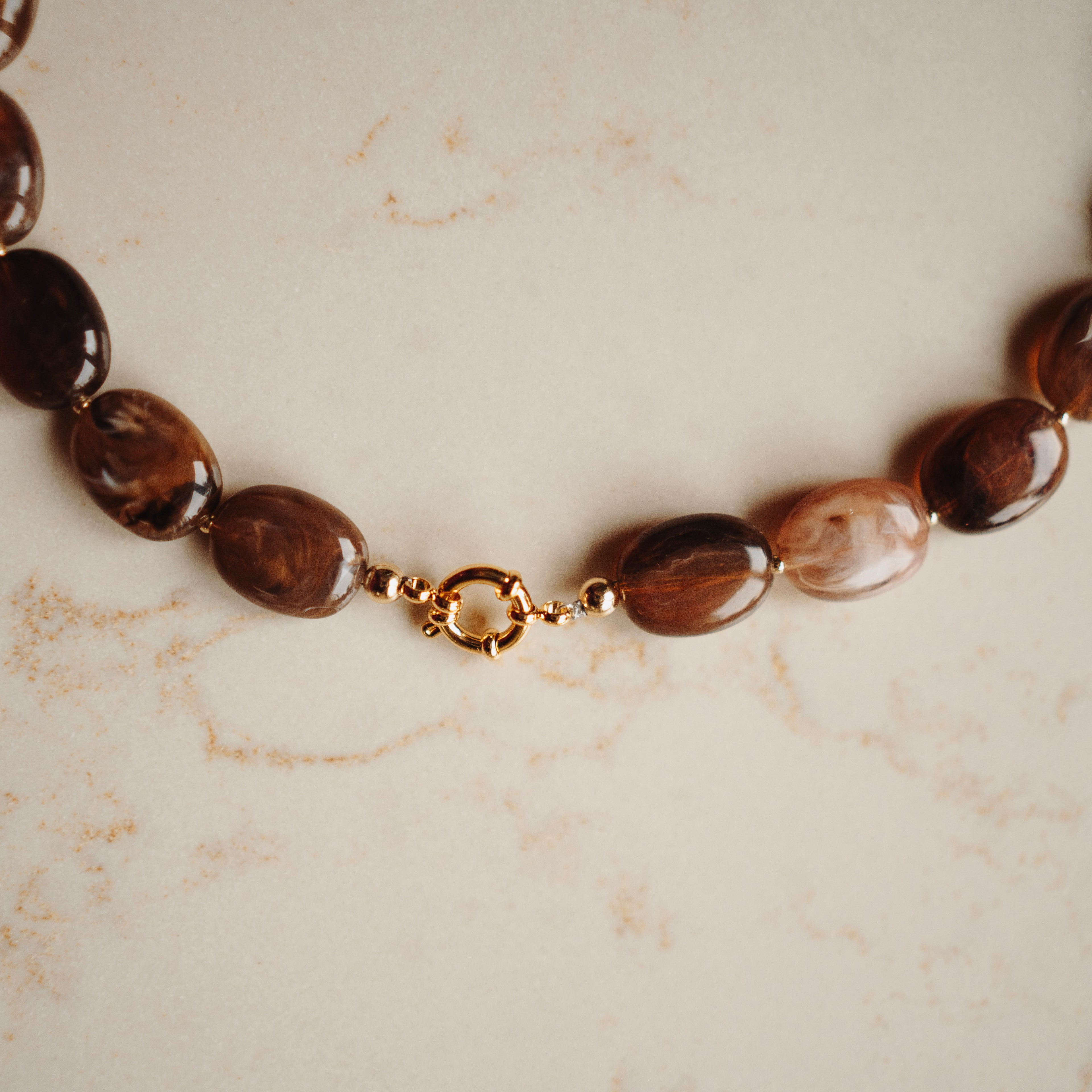 Collier Pippa - Ovaal Earthy Brown
