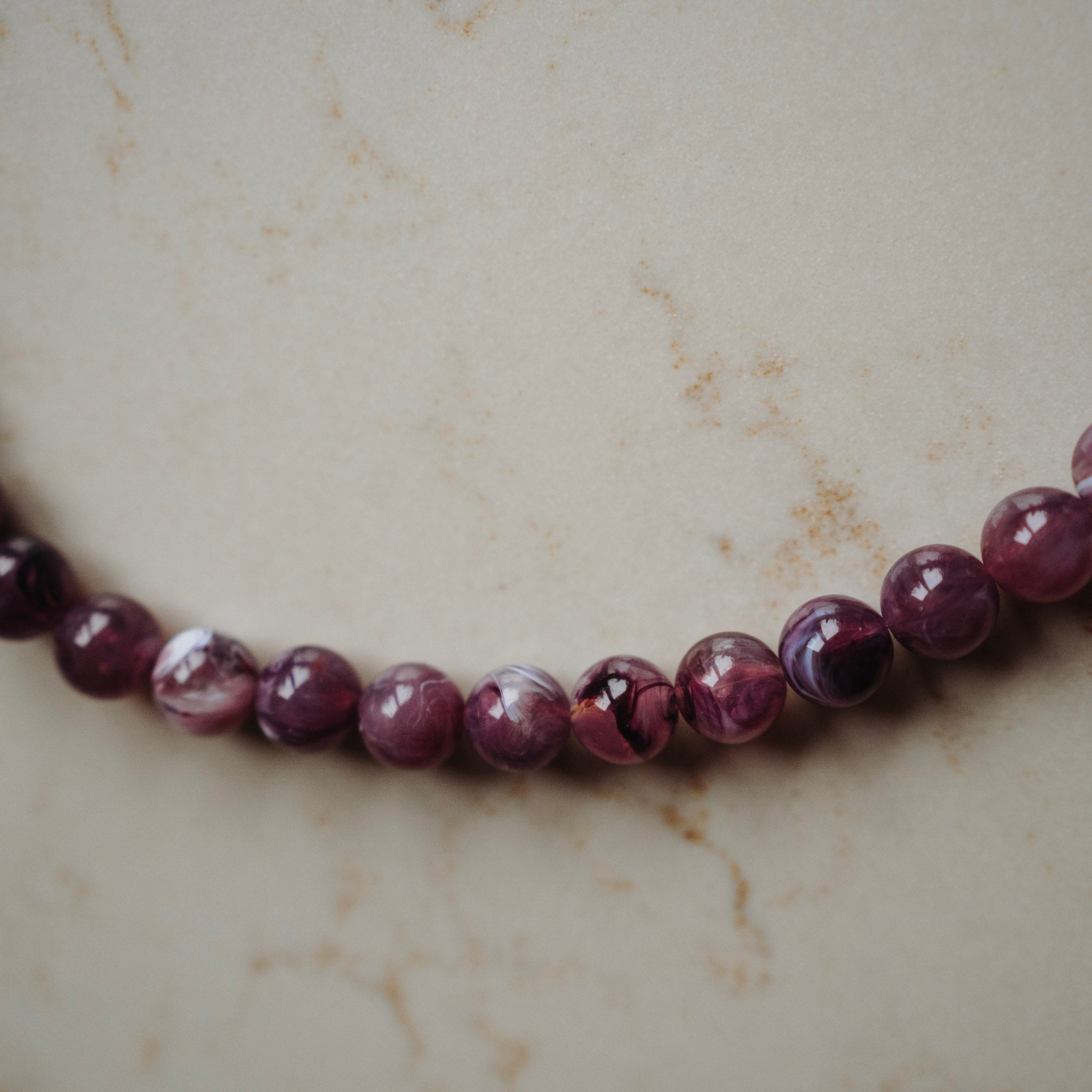 Collier Lotje – Rond Paars