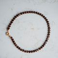 Collier Linda - hartjes bruin
