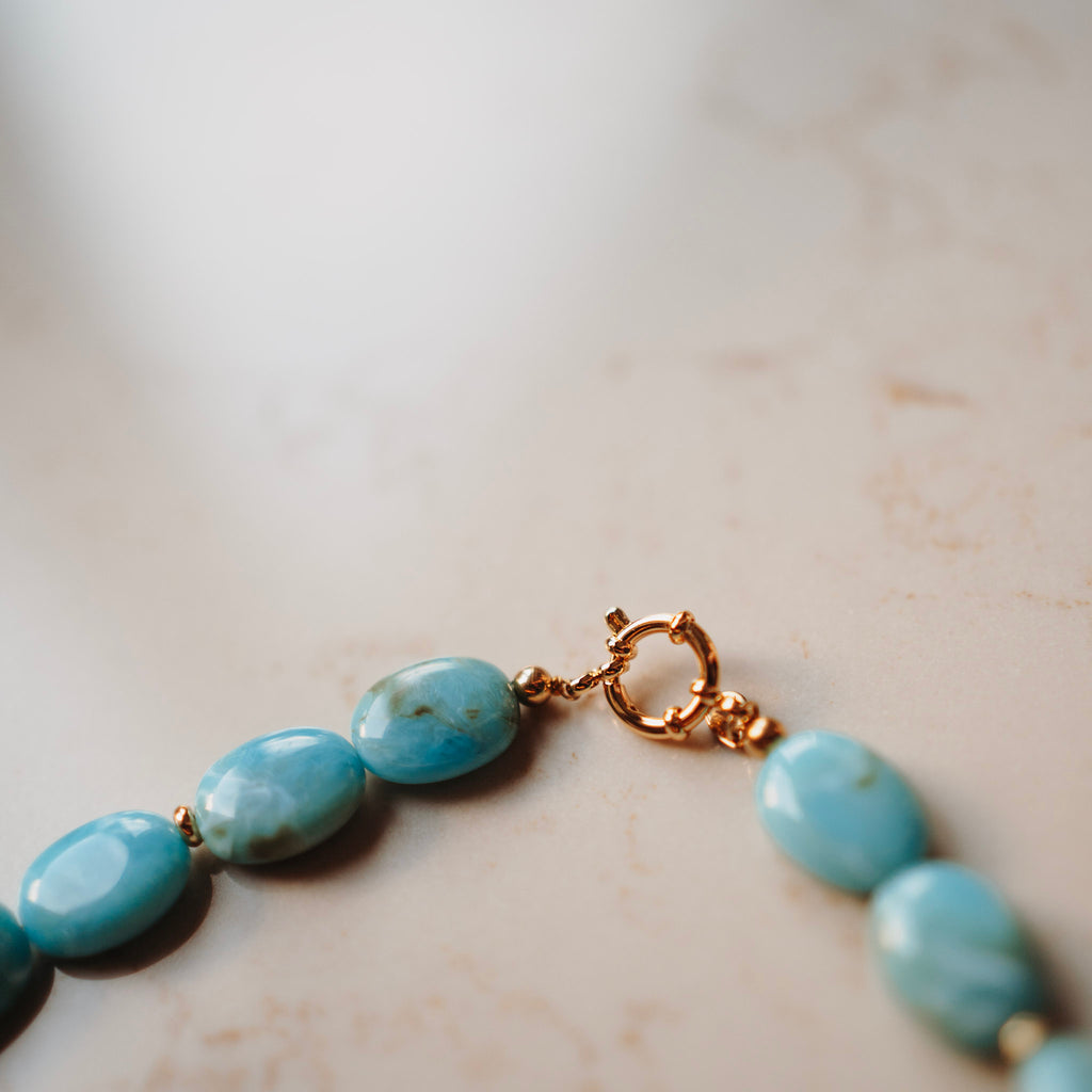 Collier Pippa - Ovaal Blaauw