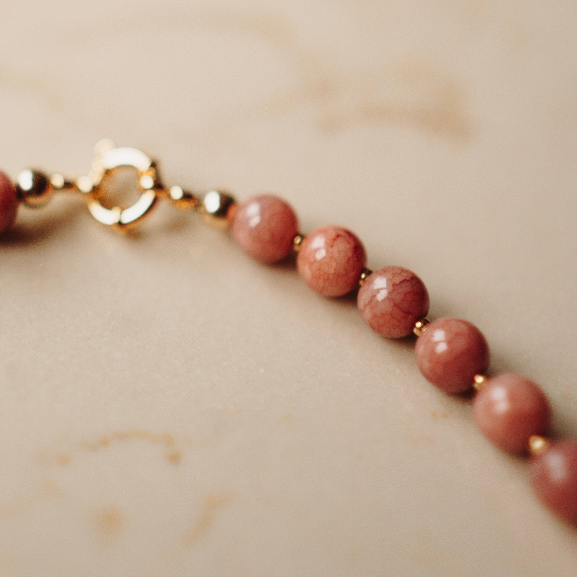 Armband Mies – Rond Terra Roze