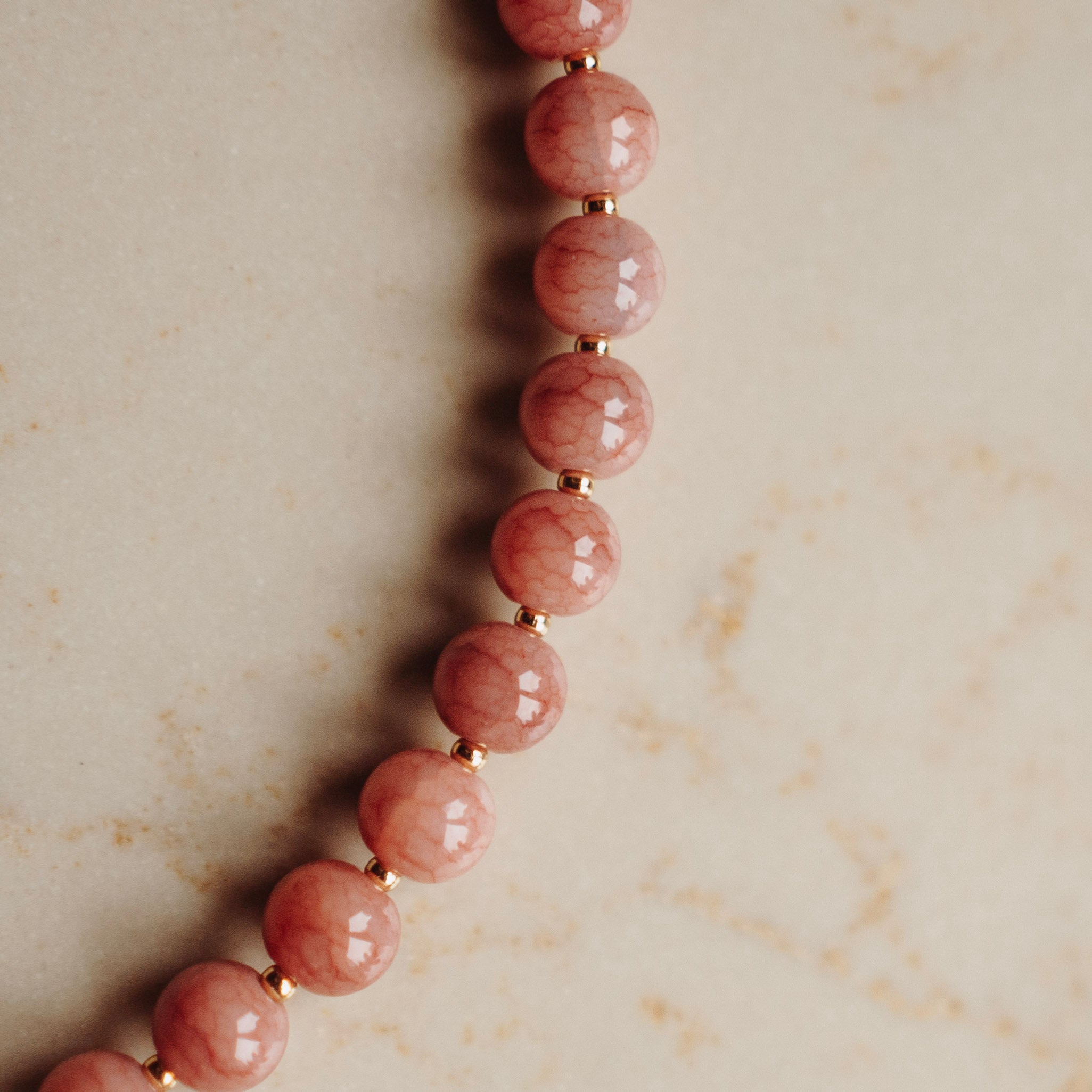 Armband Mies – Rond Terra Roze