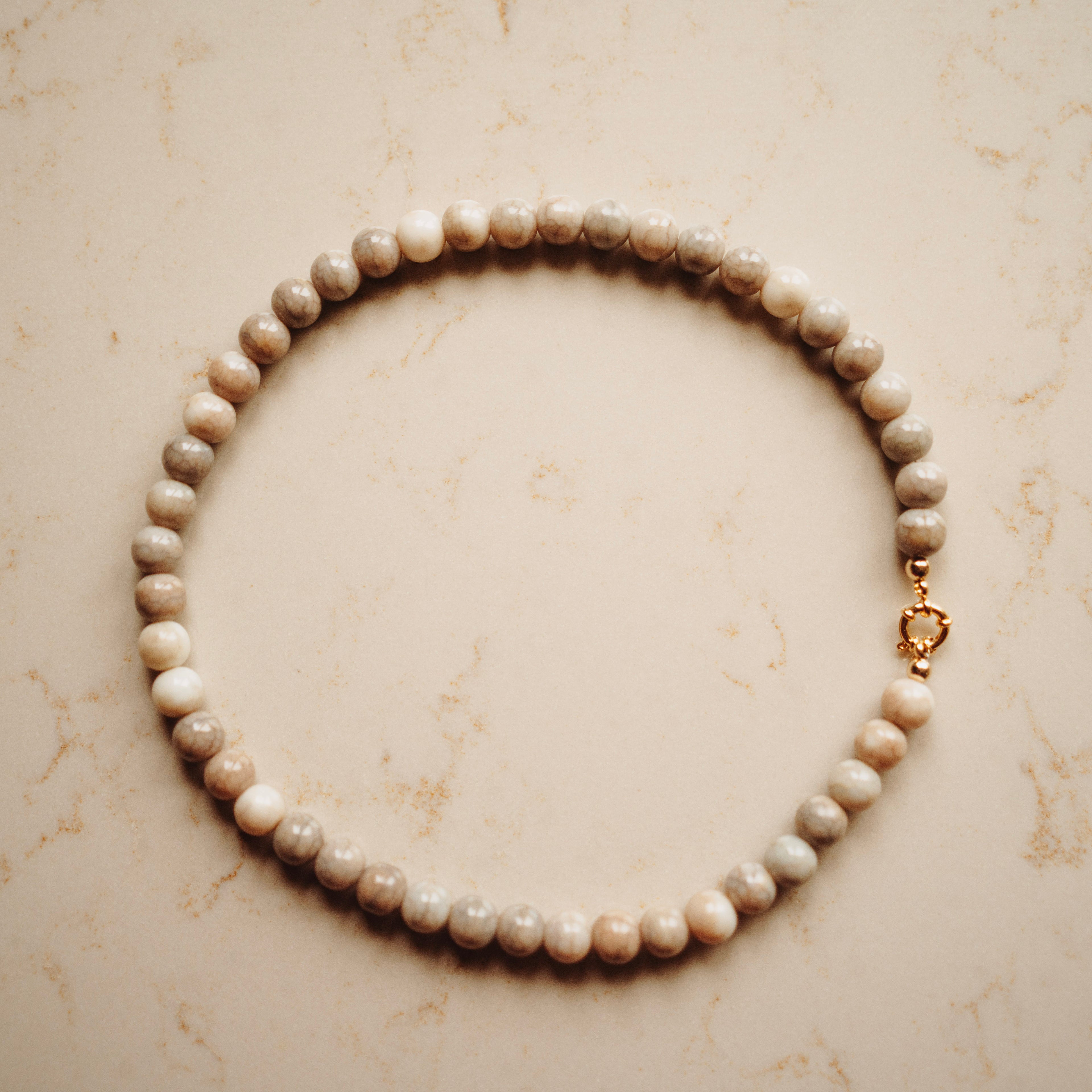 Collier Neeltje - Rond Terra Beige