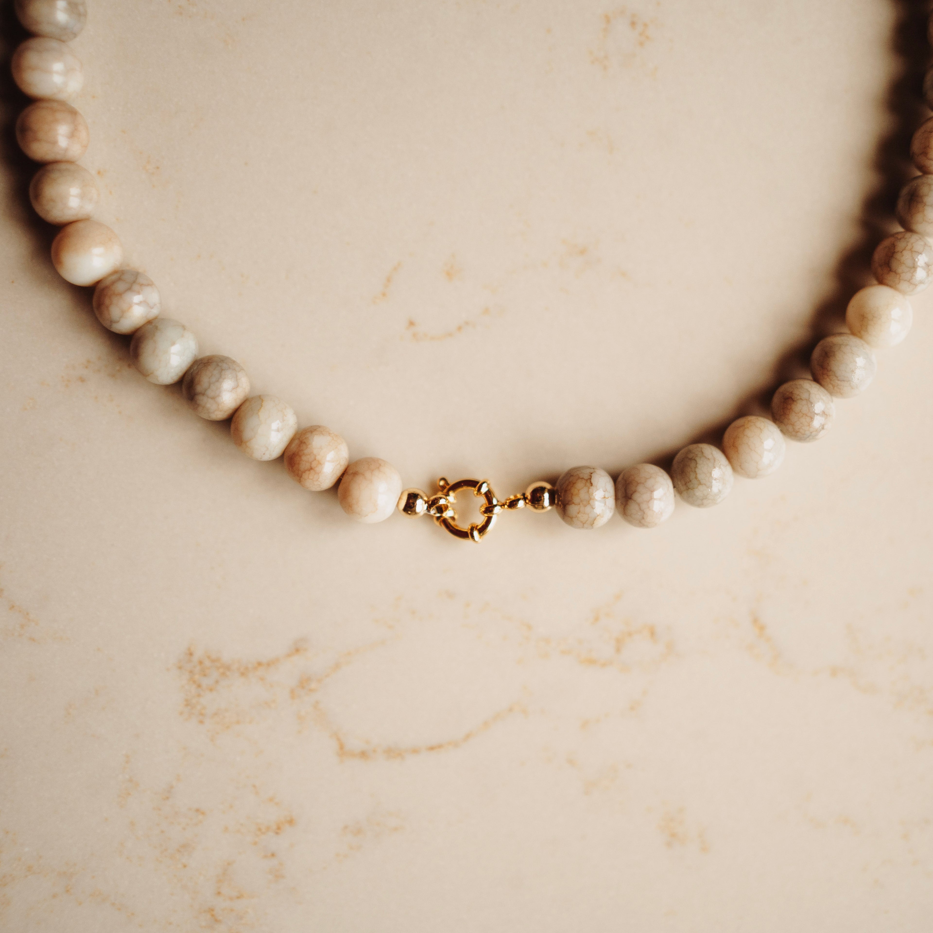 Collier Neeltje - Rond Terra Beige