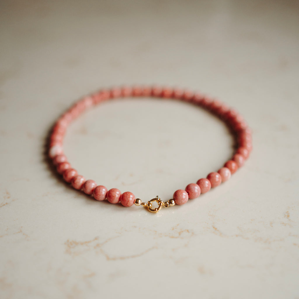 Collier Neeltje - Rond Terra Roze