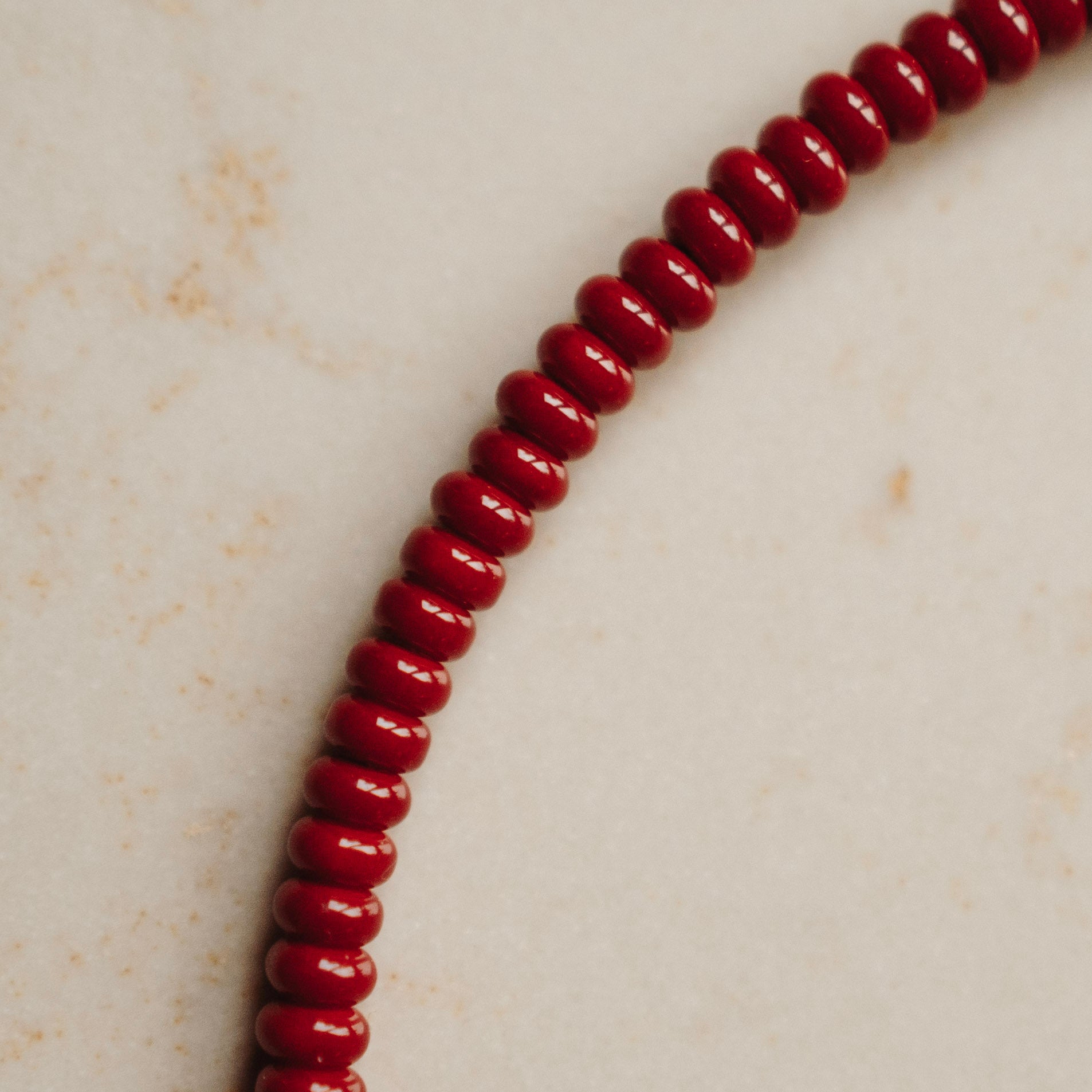 Collier Rosie - Disc Wijnrood