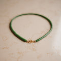 Collier Rosie - Schijf Vintage Groen
