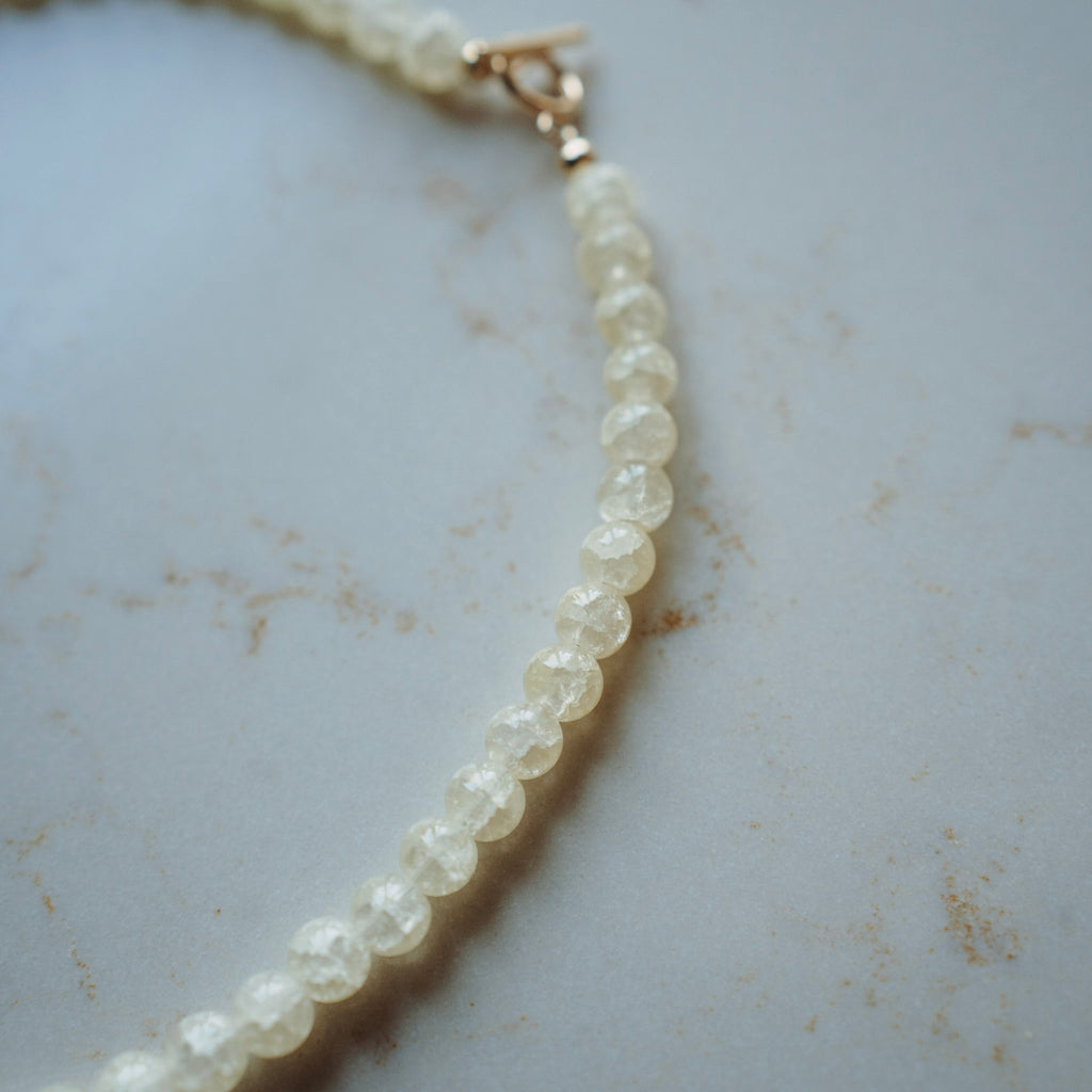 Collier Nova - lichtgeel