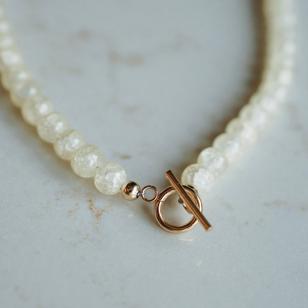 Collier Nova - lichtgeel