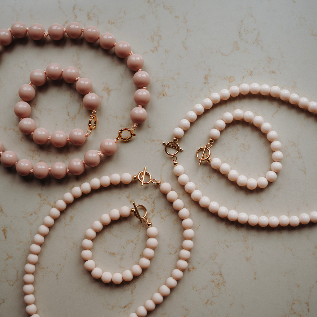Collier Maan - nude mat