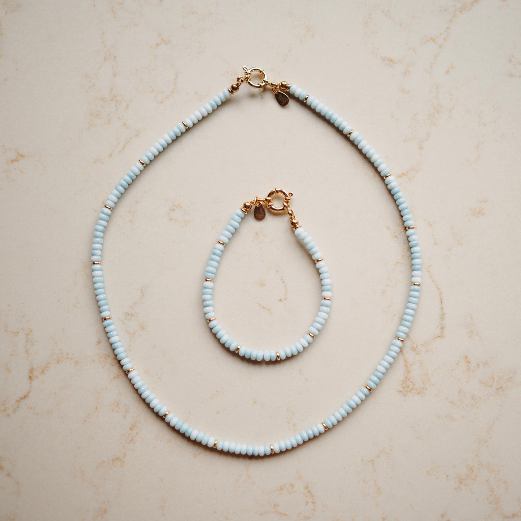 Collier Sofie - lichtblauw