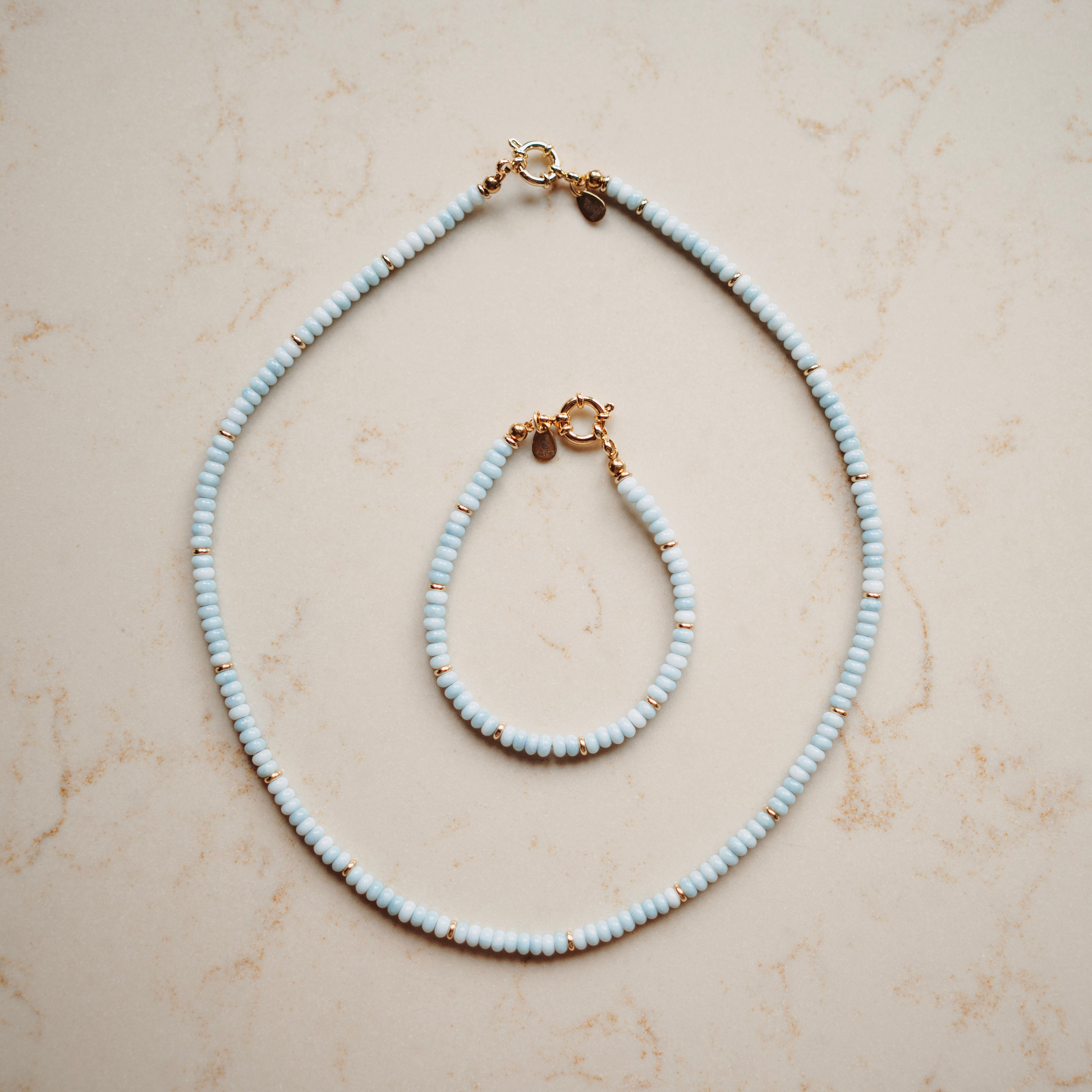Collier Sofie - lichtblauw