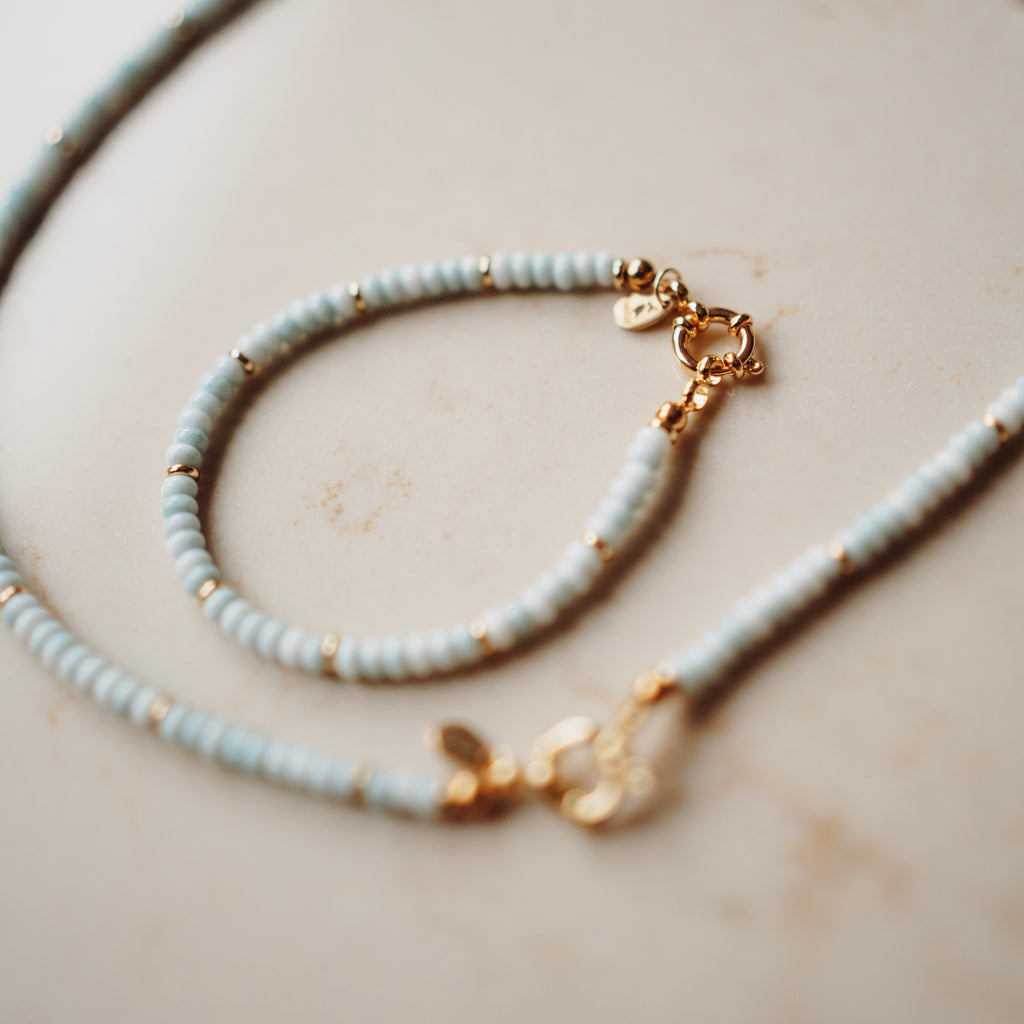 Collier Sofie - lichtblauw