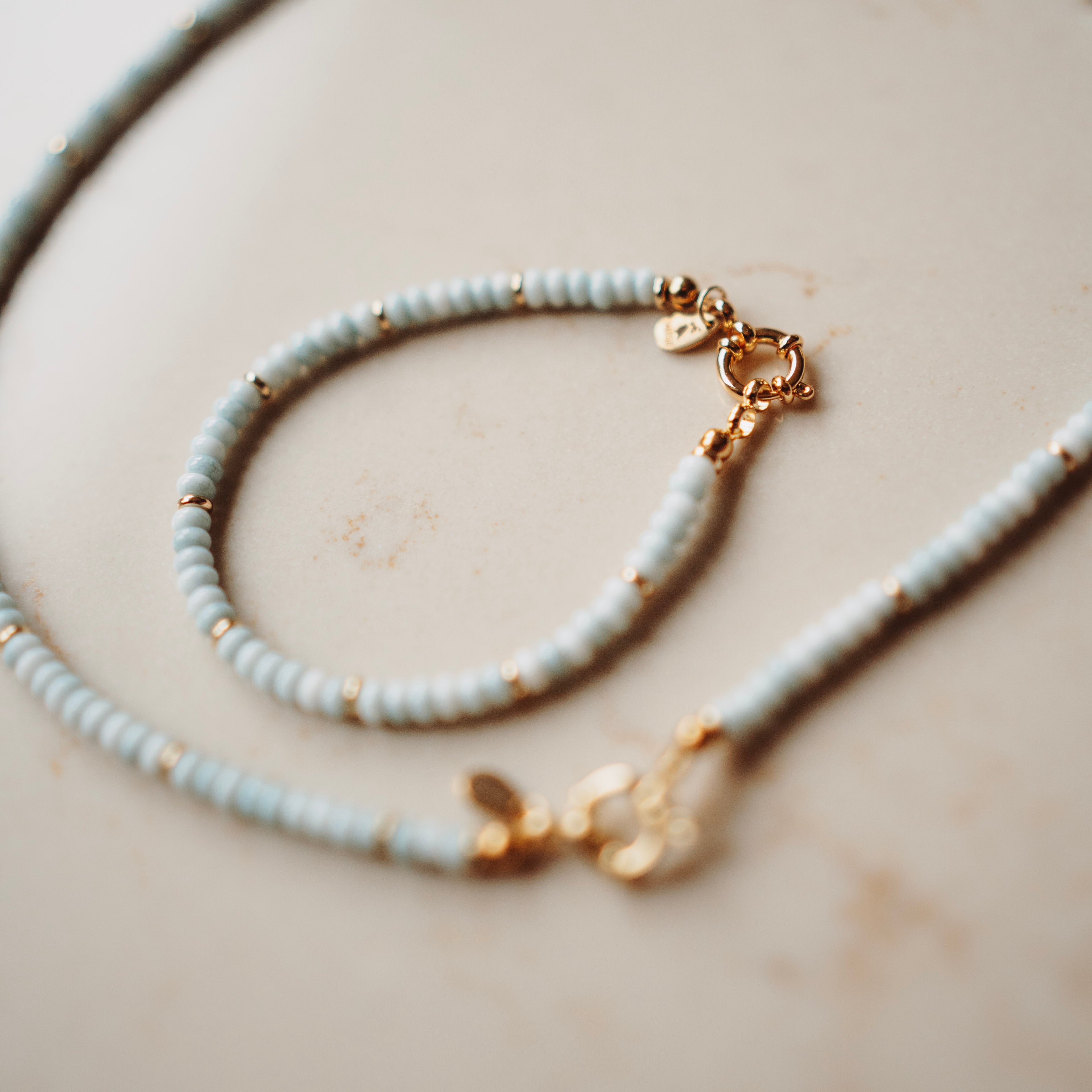 Collier Sofie - lichtblauw
