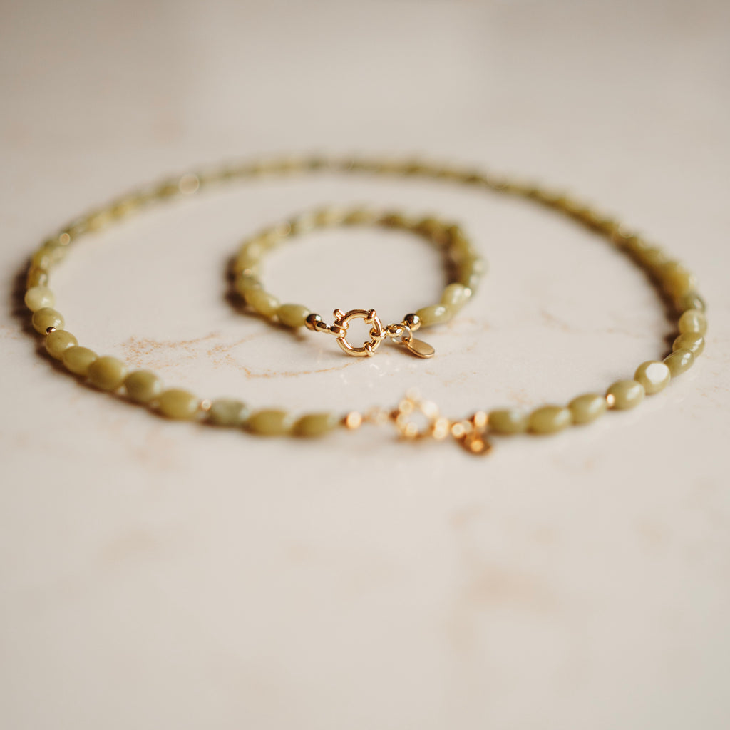 Armband Jolie - Echte jade