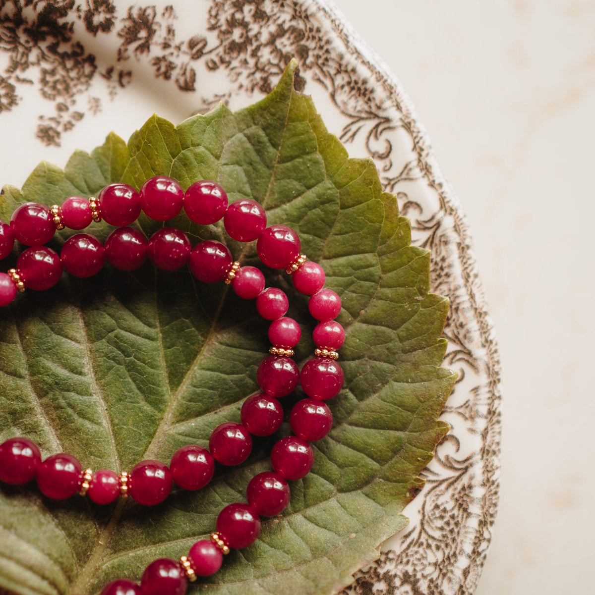 Armband Birke - echte jade