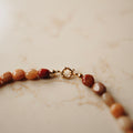 Collier Edelsteen Eva - Aventurijn - pebble oranjebruin