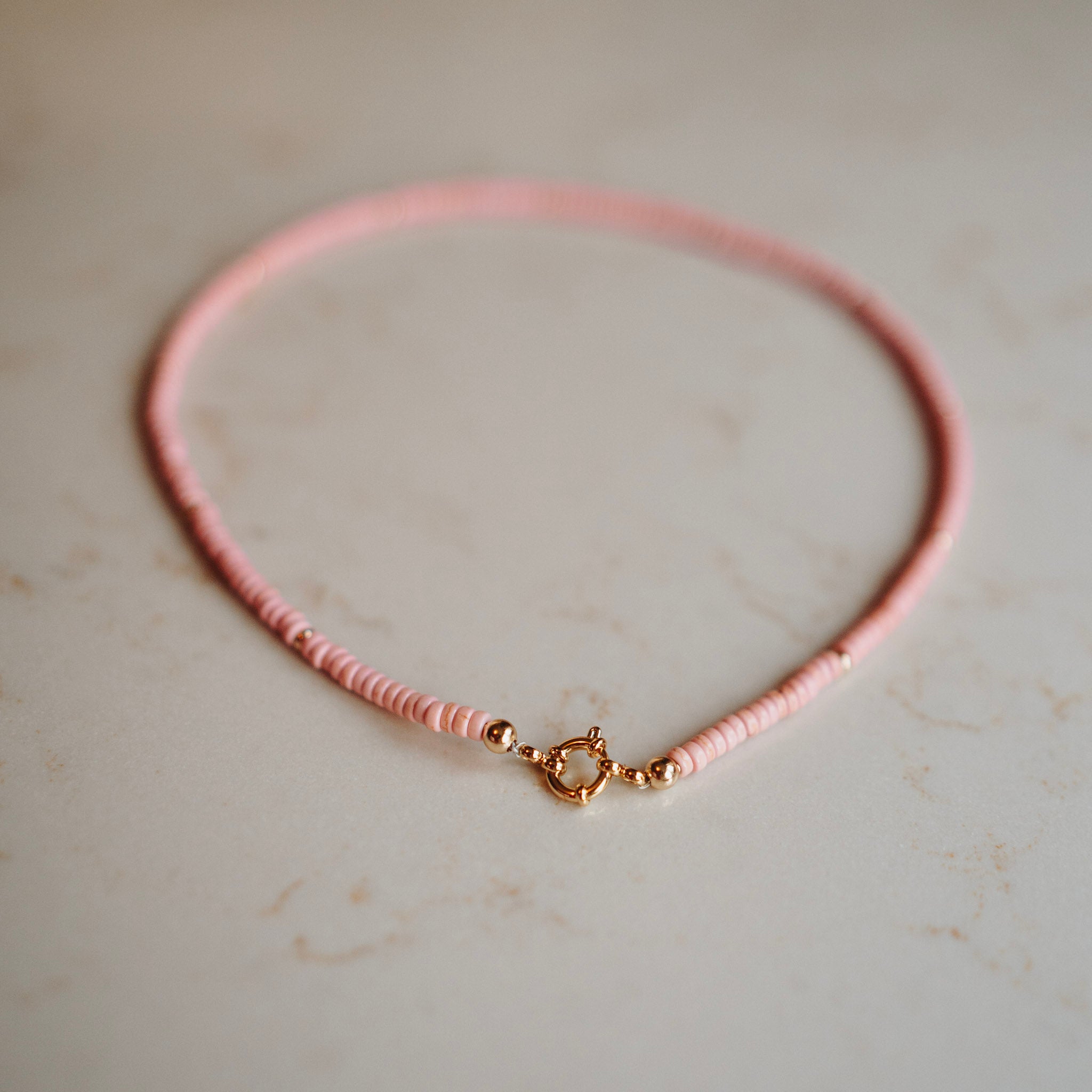 Collier Bente -  Howliet Blush