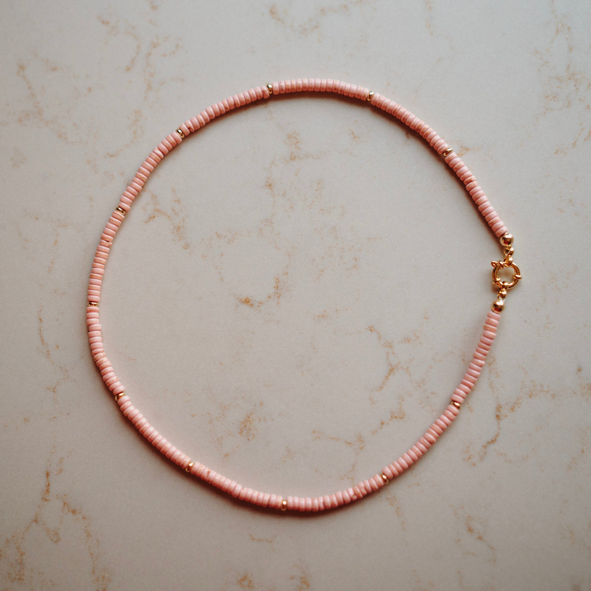 Collier Bente -  Howliet Blush