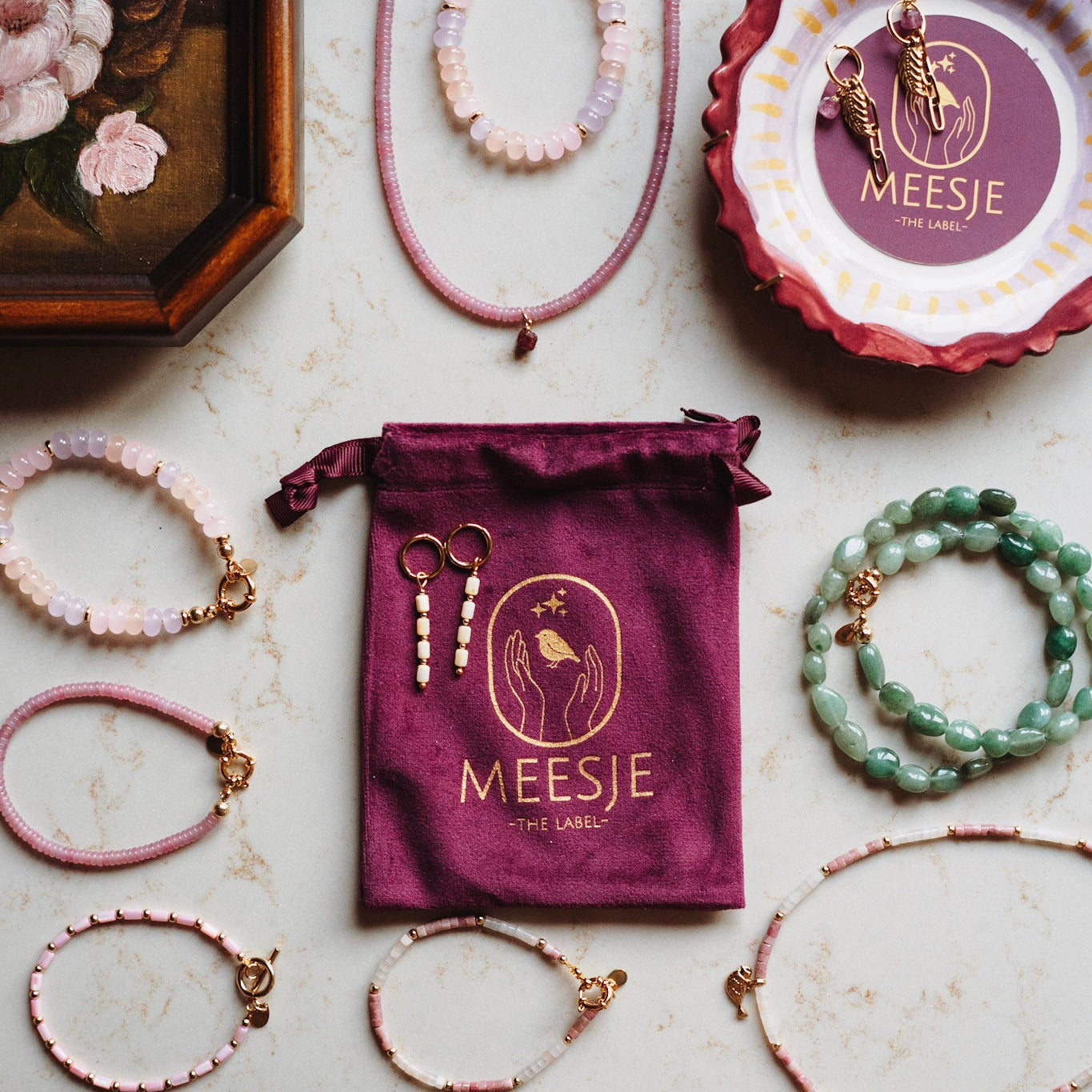 Collier Edelsteen Agaat  - Juul