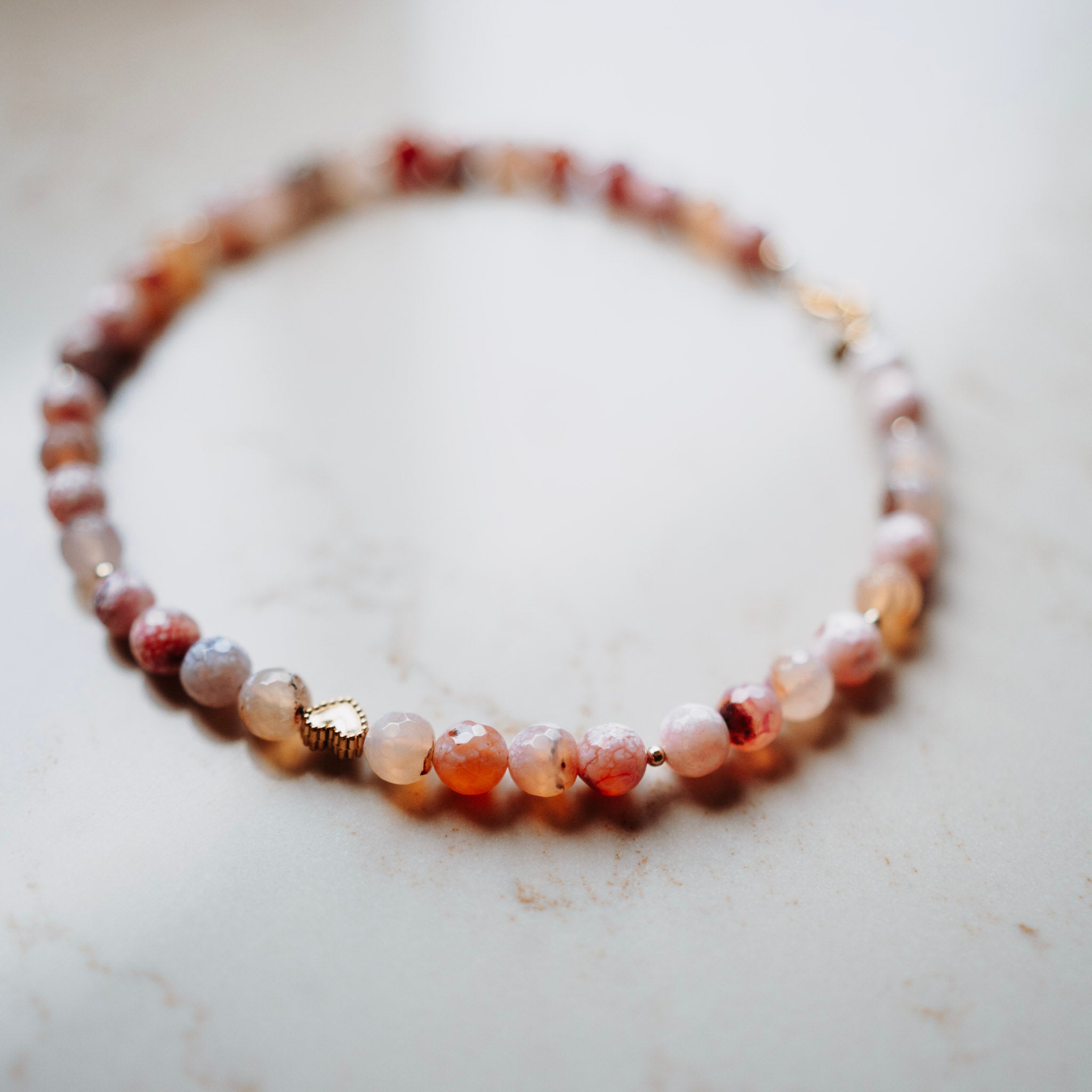 Collier Edelsteen Agaat  - Betty