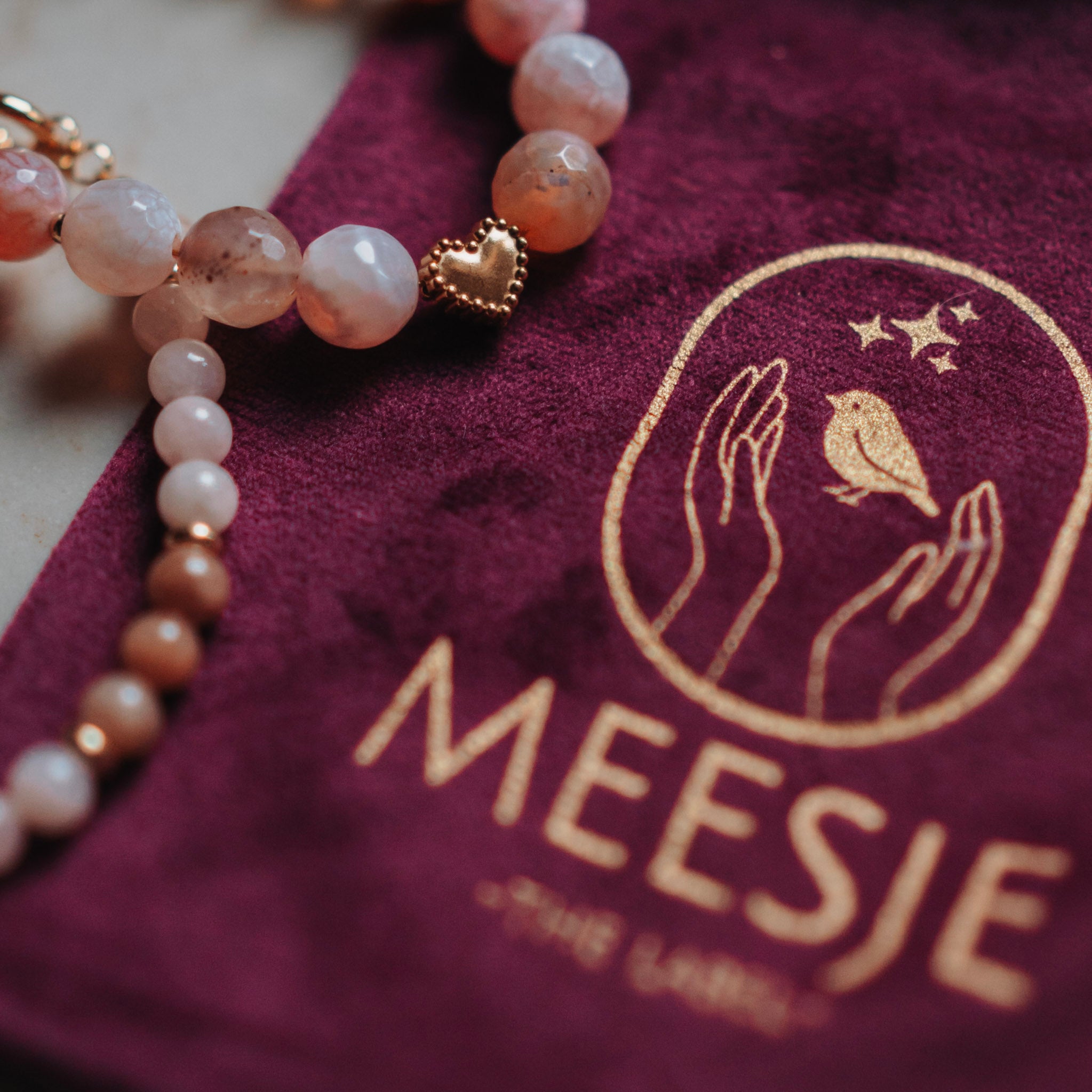 Collier Edelsteen Agaat  - Betty