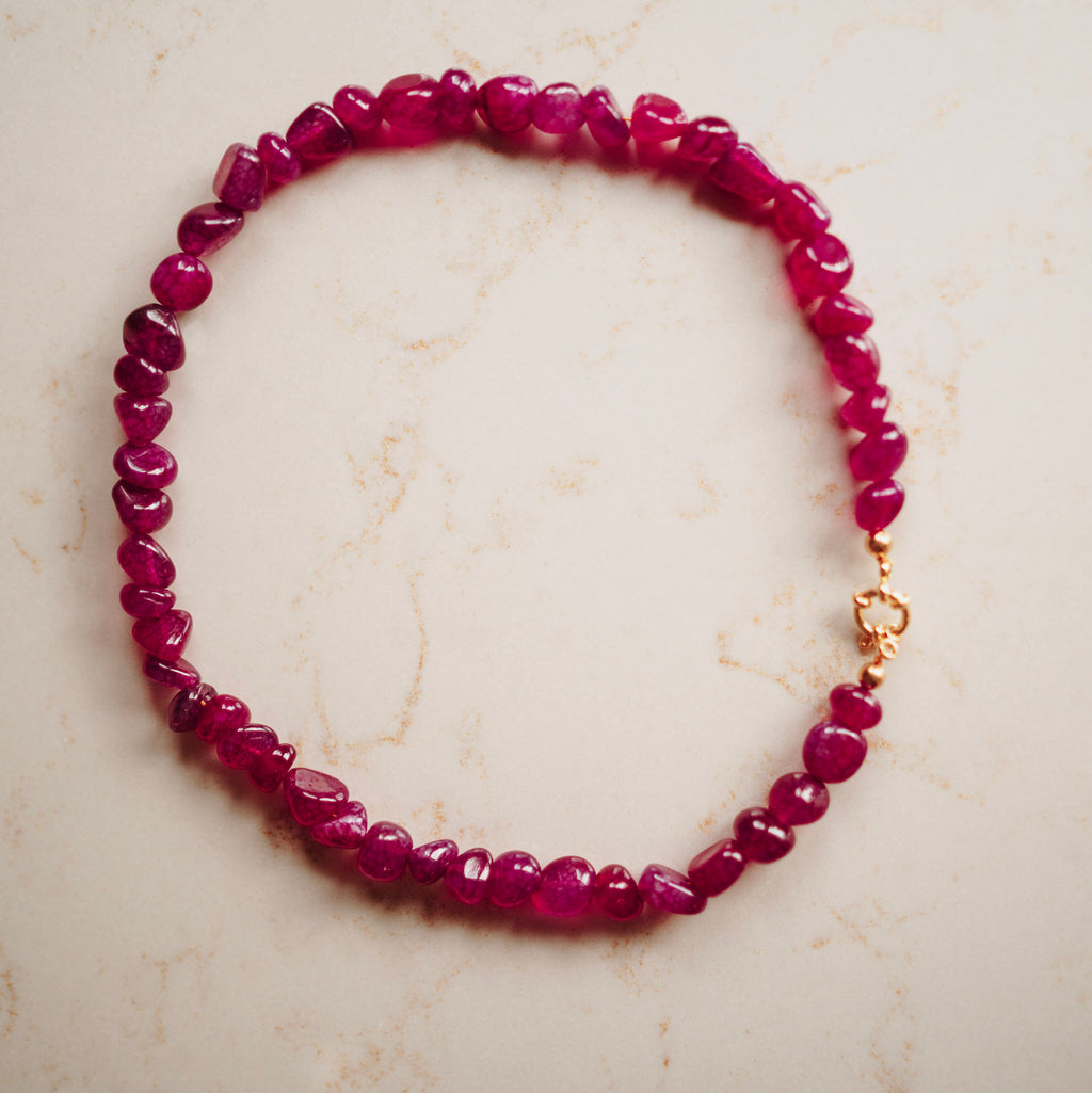 Collier Edelsteen Agaat - Emily