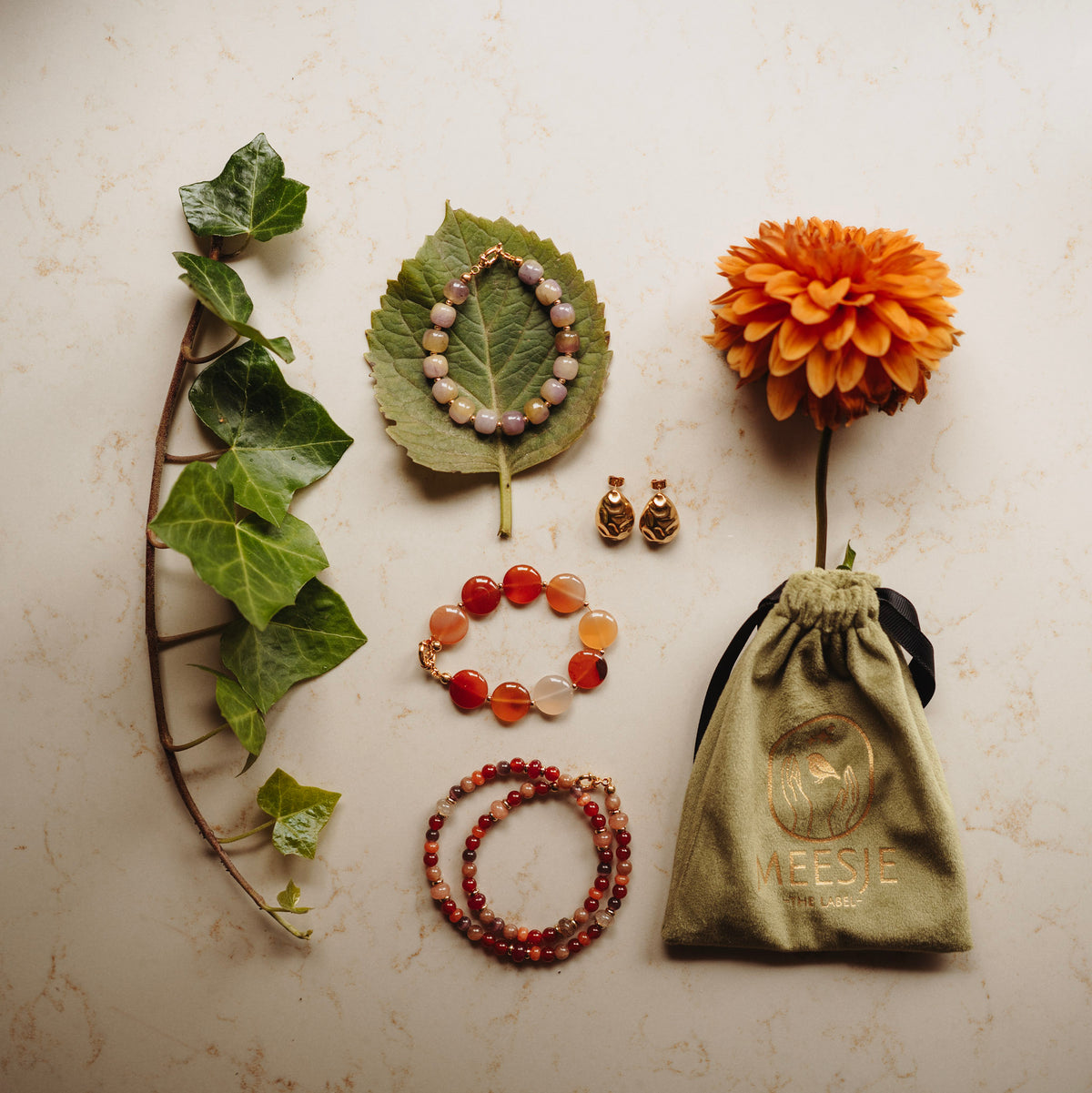 Collier Rory - echte jade