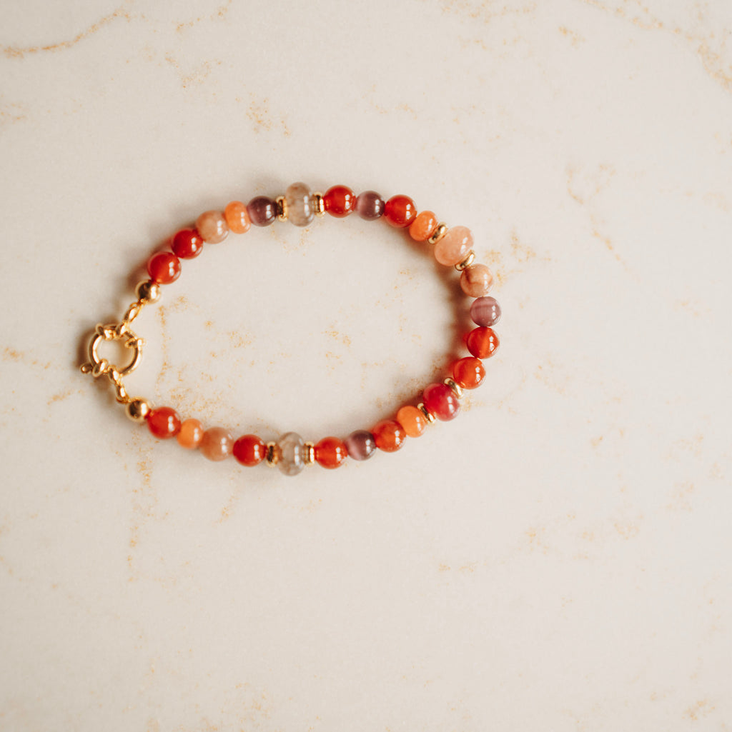 Armband Amber - edelstenen