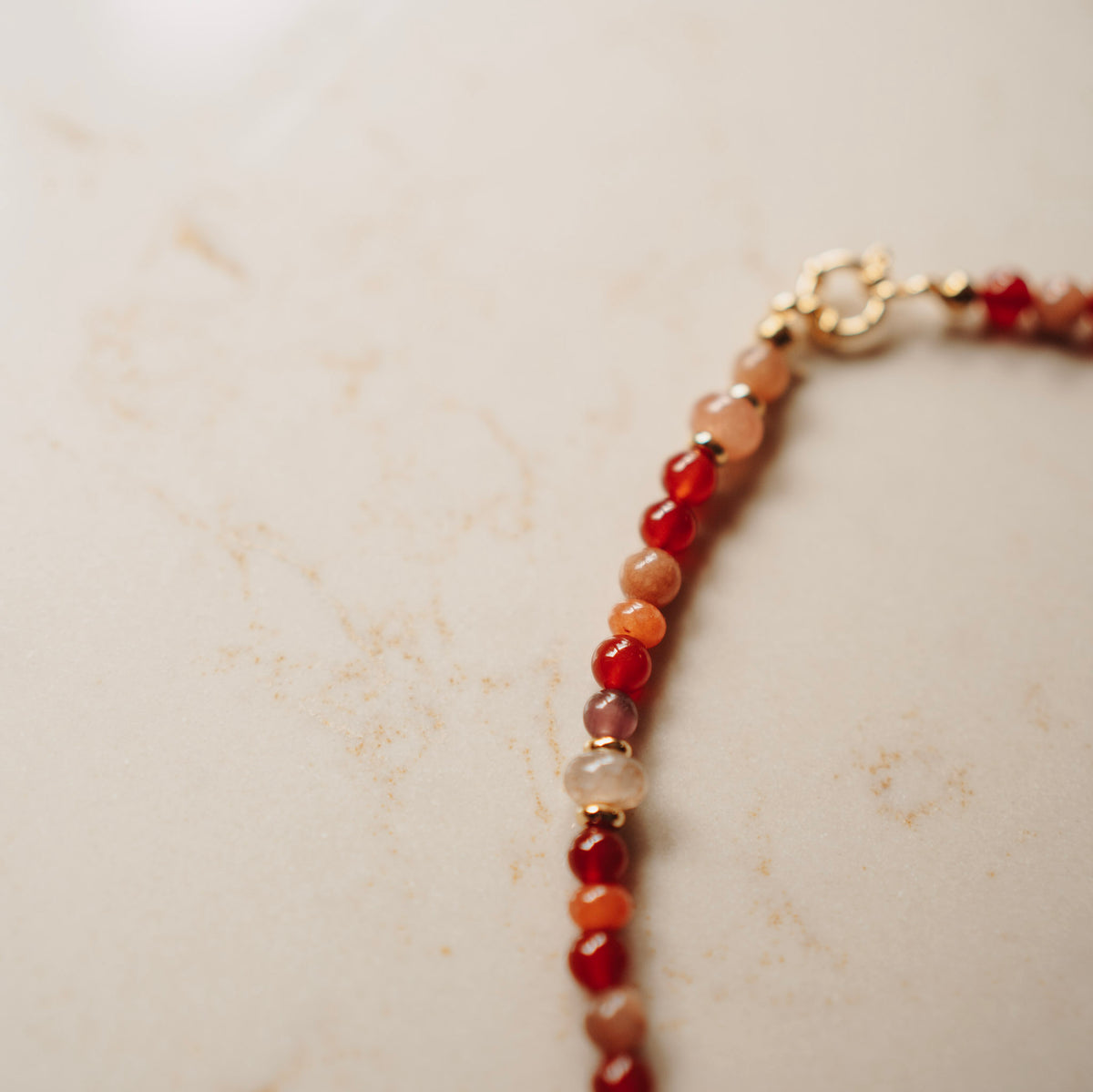 Collier Amber - div edelstenen