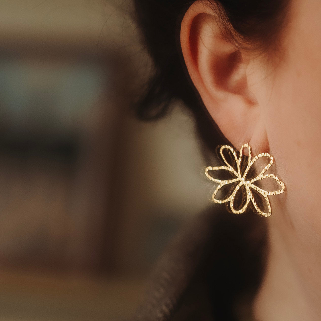 Oorsieraad Heidi bloem