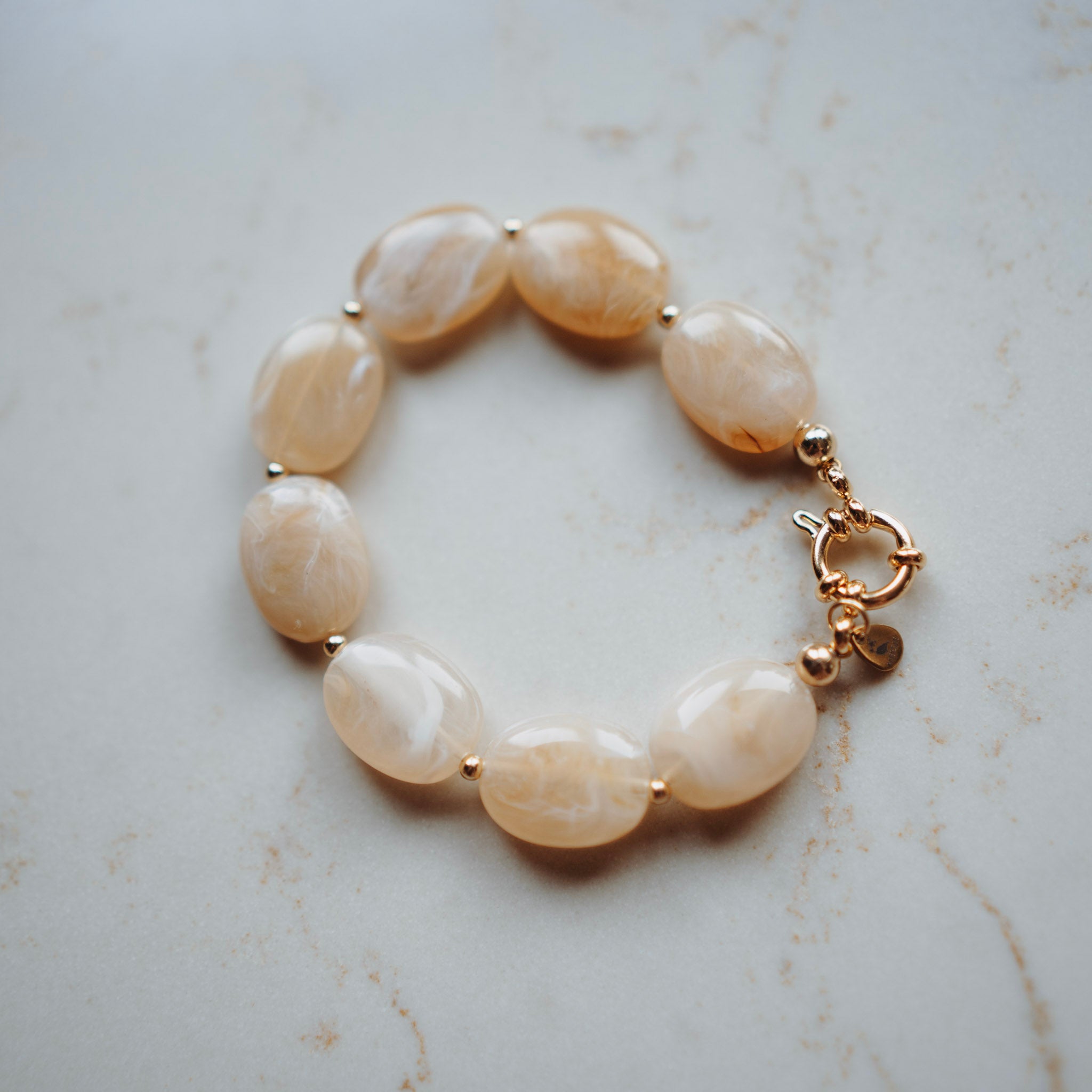 Armband Pippa - Ovaal Gember