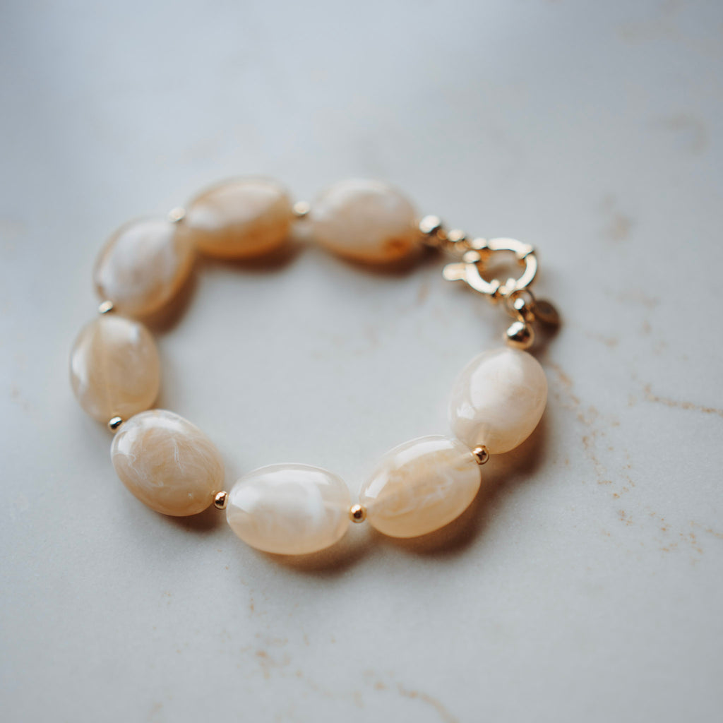 Armband Pippa - Ovaal Gember