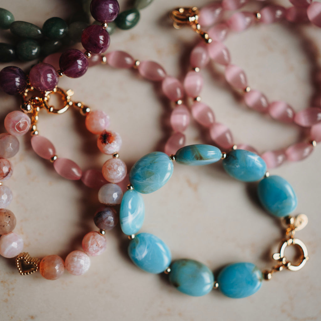 Armband Pippa - Ovaal Blaauw