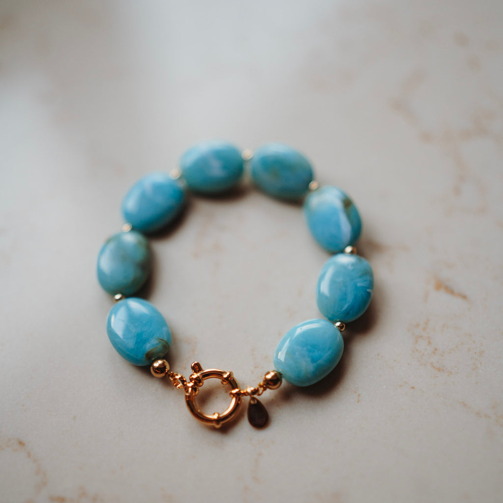 Armband Pippa - Ovaal Blaauw