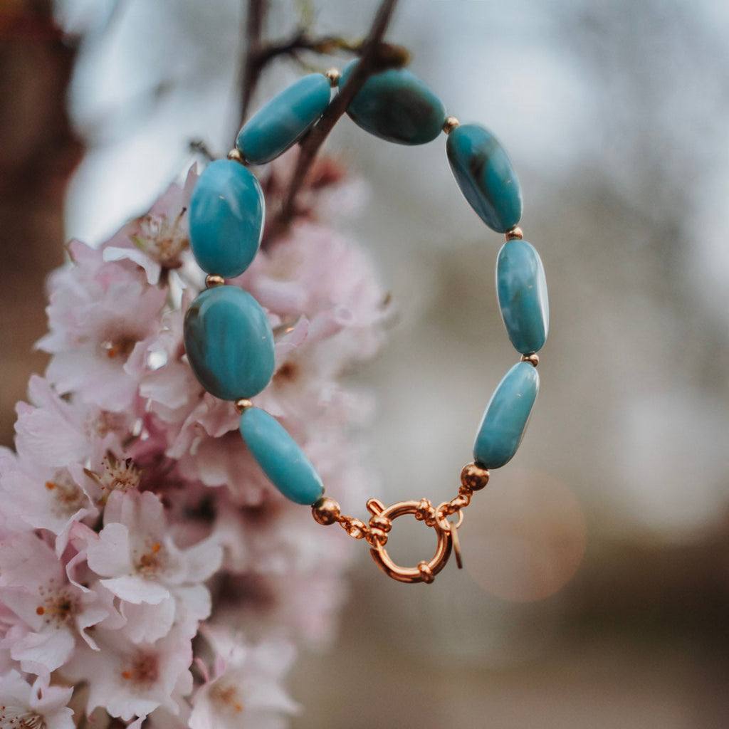Armband Pippa - Ovaal Blaauw