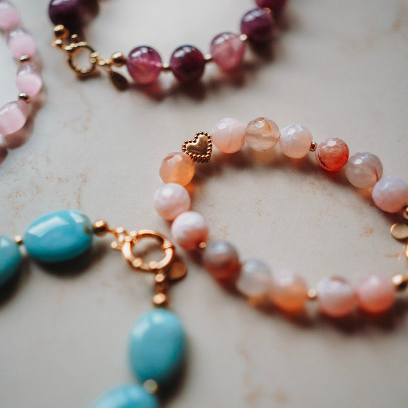 Armband Betty - Edelsteen Agaat