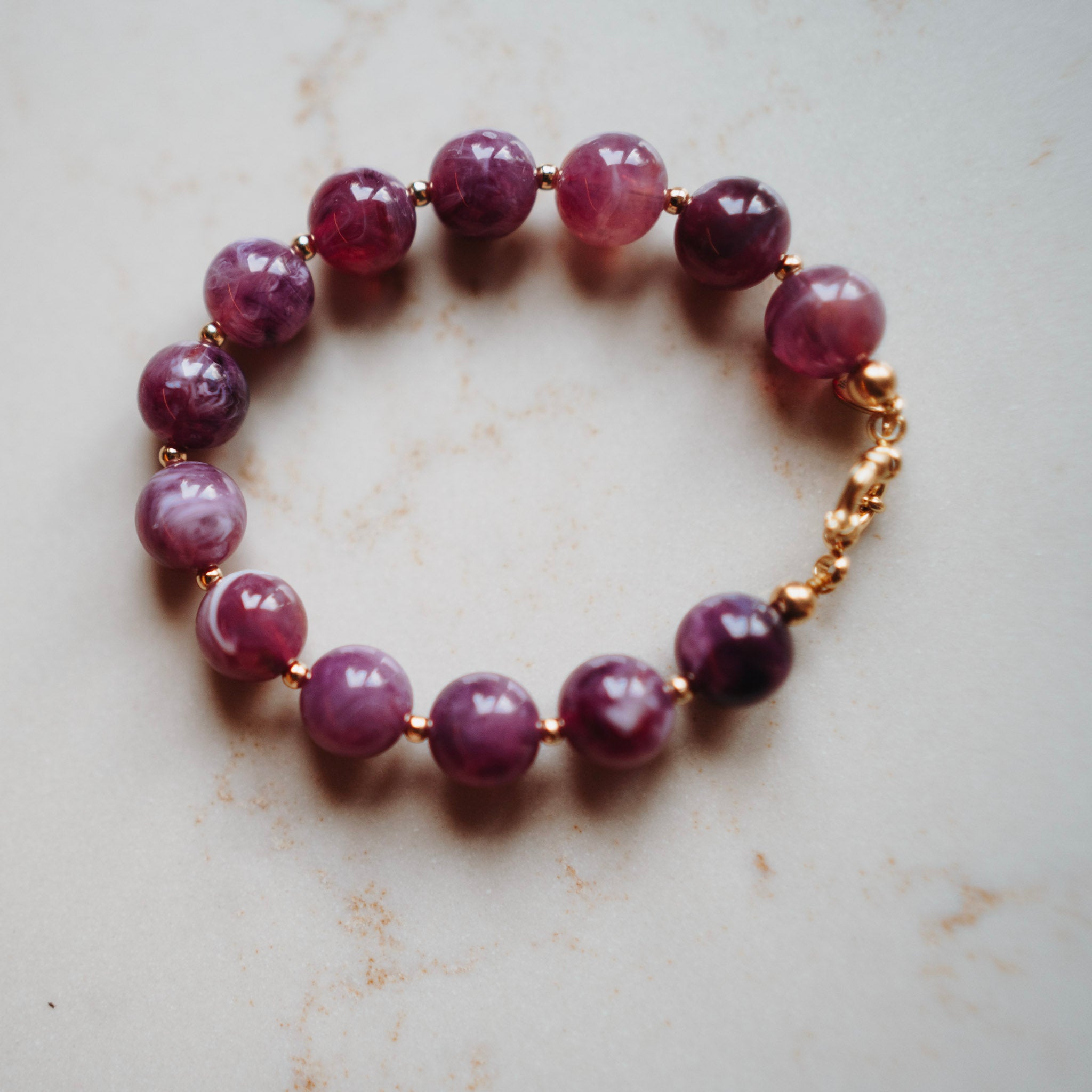 Armband Lotje - Paars