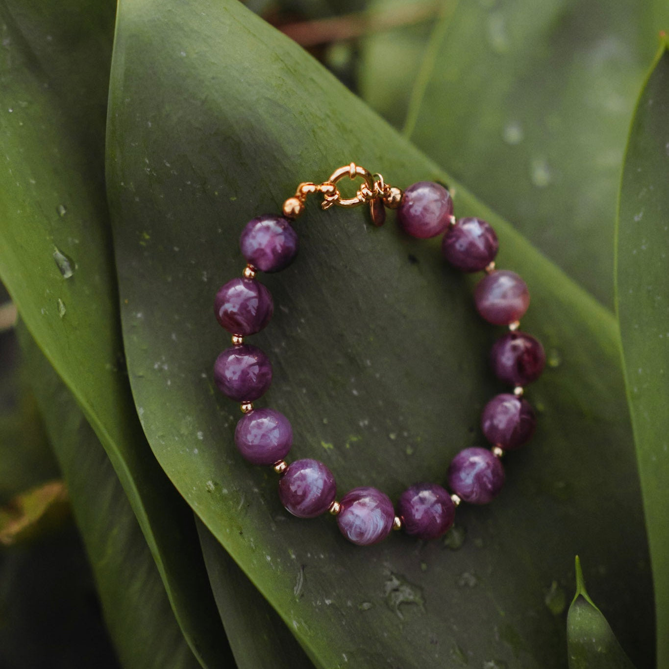 Armband Lotje - Paars