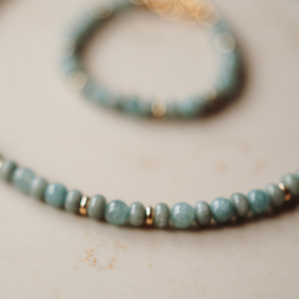 Collier Penny - echte jade