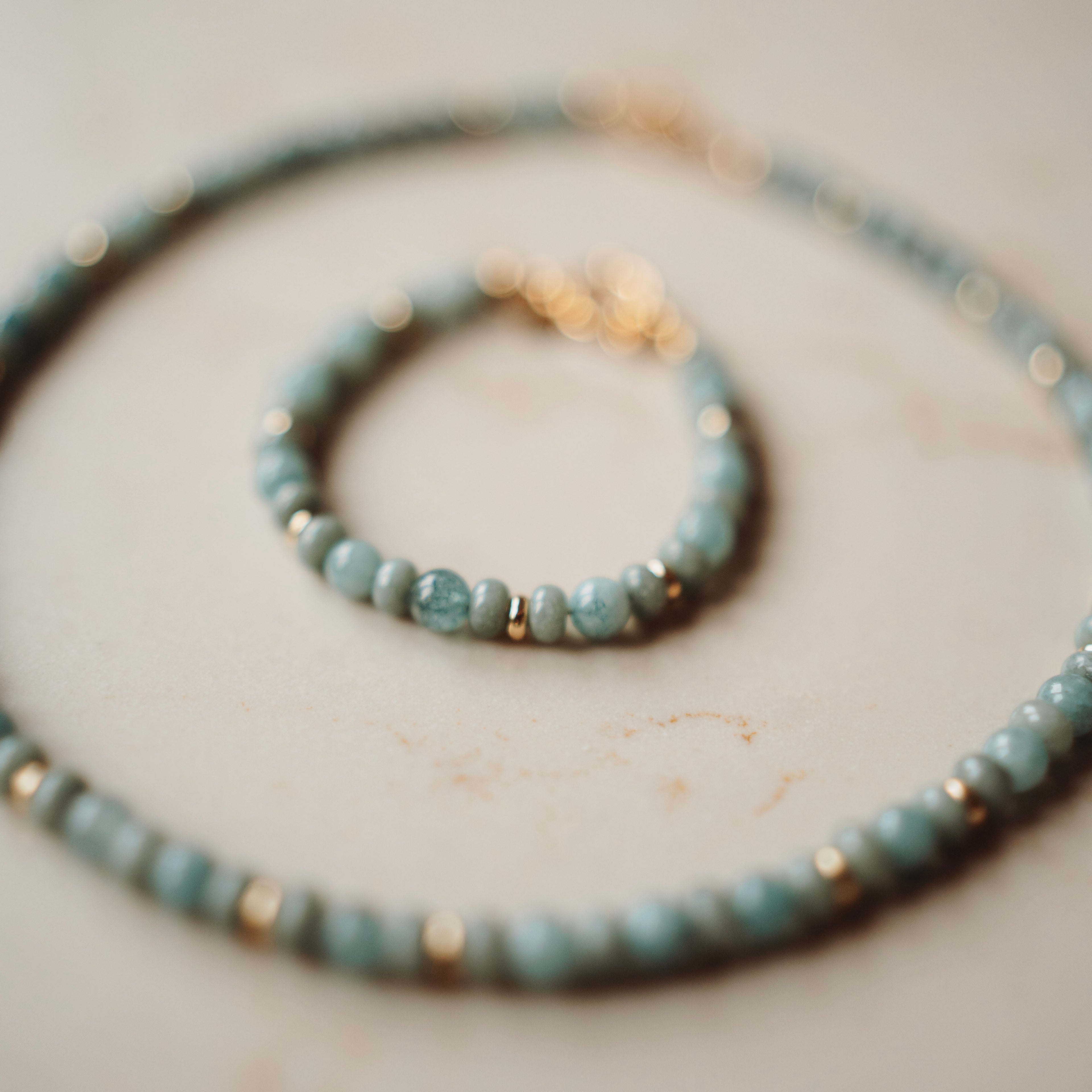 Collier Penny - echte jade