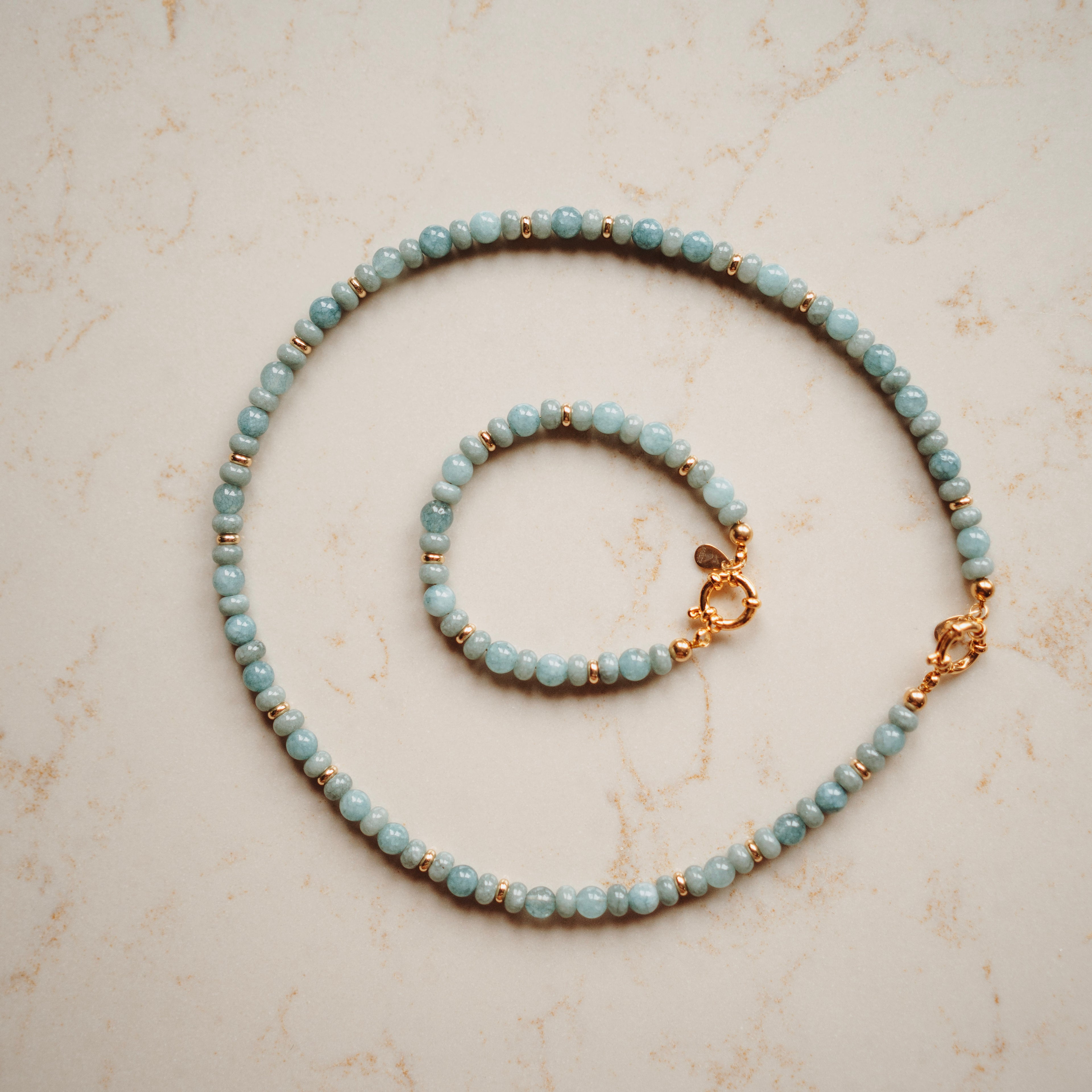 Collier Penny - echte jade