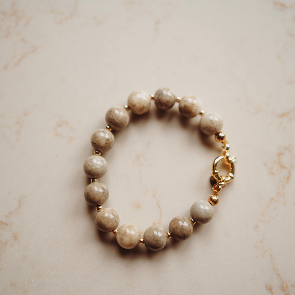 Armband Neeltje - terra beige