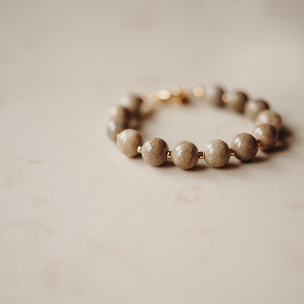 Armband Neeltje - terra beige